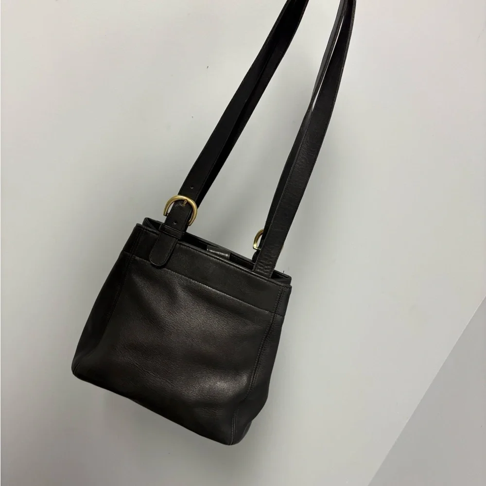 Coach Black Leather Shoulder Bag 4157